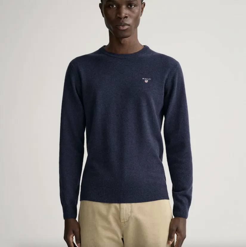 Maglia Gant Uomo girocollo in lana d’agnello 86211-480