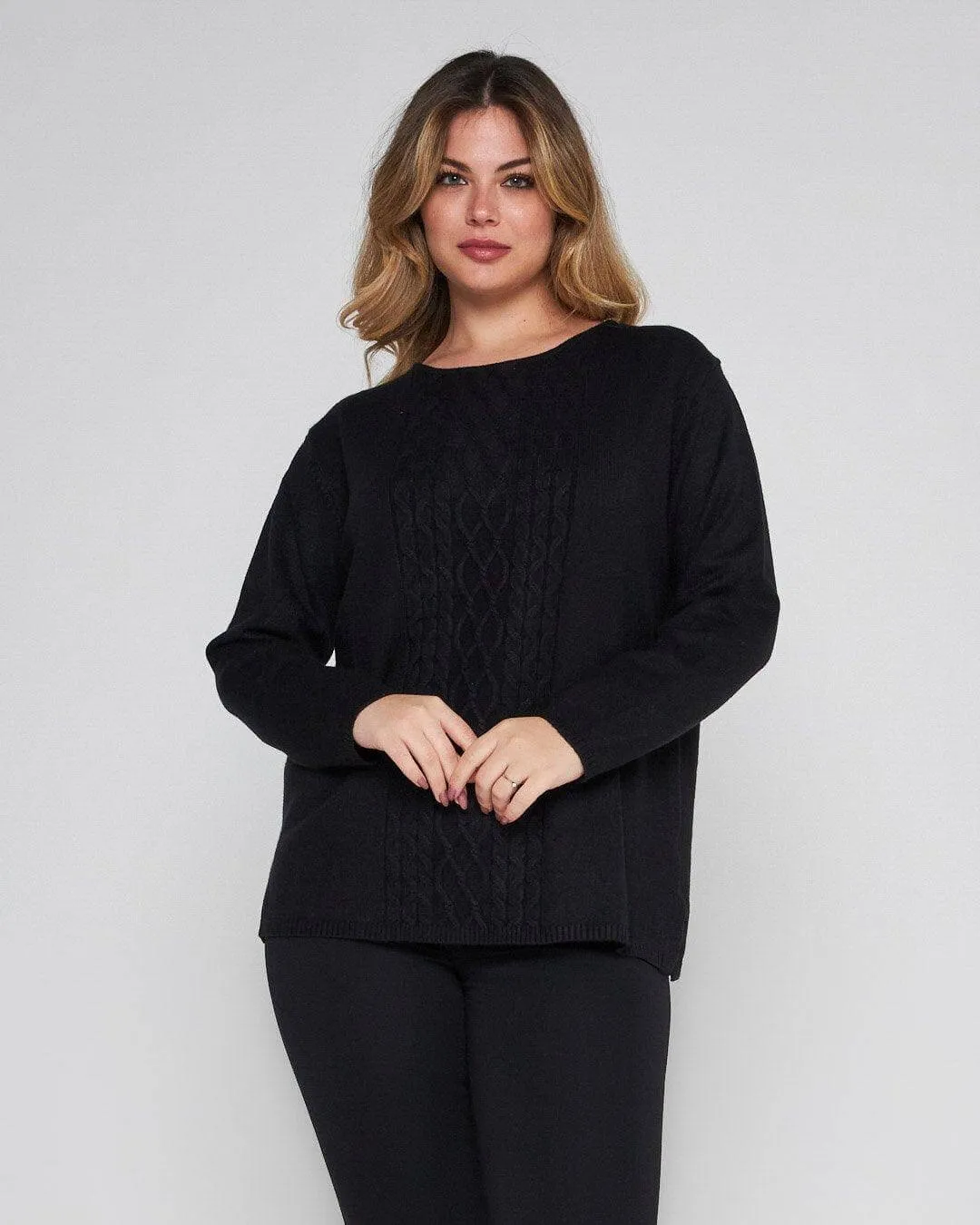 Maglia jacquard NERO A