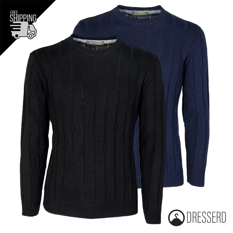 Maglia Uomo Maglioncino Dresserd girocollo invernale semi slim fit