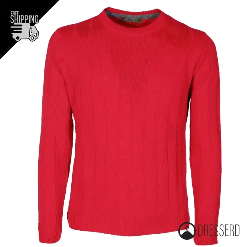 Maglia Uomo Maglioncino Dresserd girocollo invernale semi slim fit
