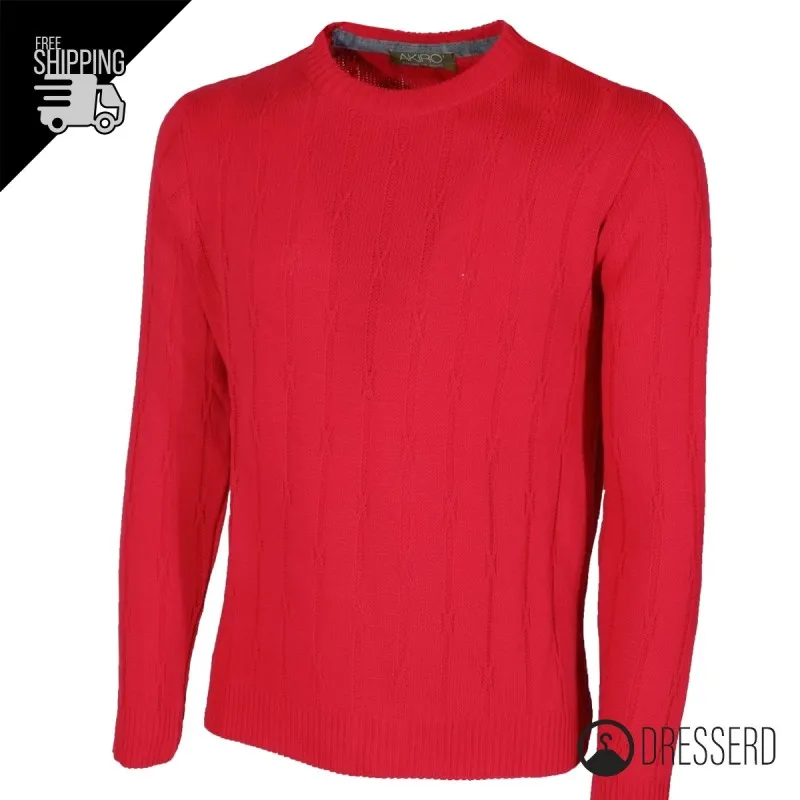 Maglia Uomo Maglioncino Dresserd girocollo invernale semi slim fit