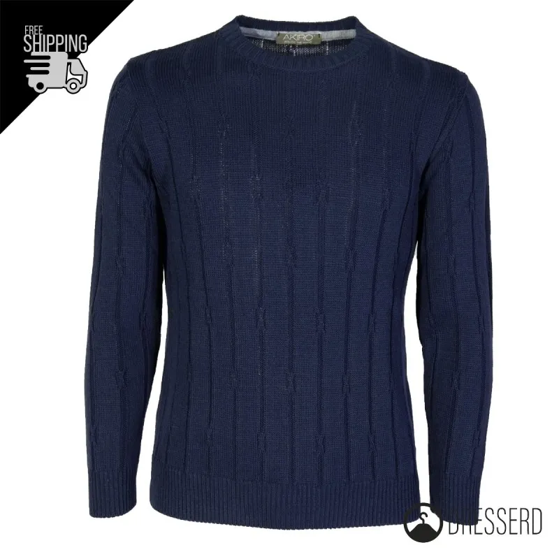 Maglia Uomo Maglioncino Dresserd girocollo invernale semi slim fit