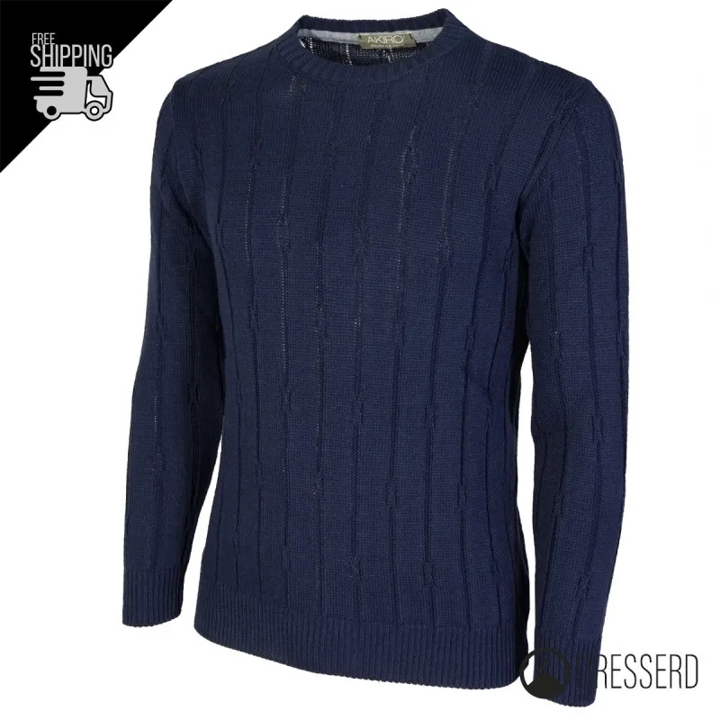 Maglia Uomo Maglioncino Dresserd girocollo invernale semi slim fit