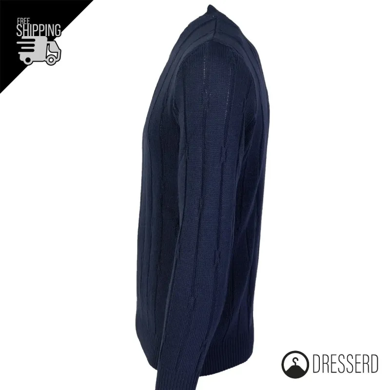 Maglia Uomo Maglioncino Dresserd girocollo invernale semi slim fit