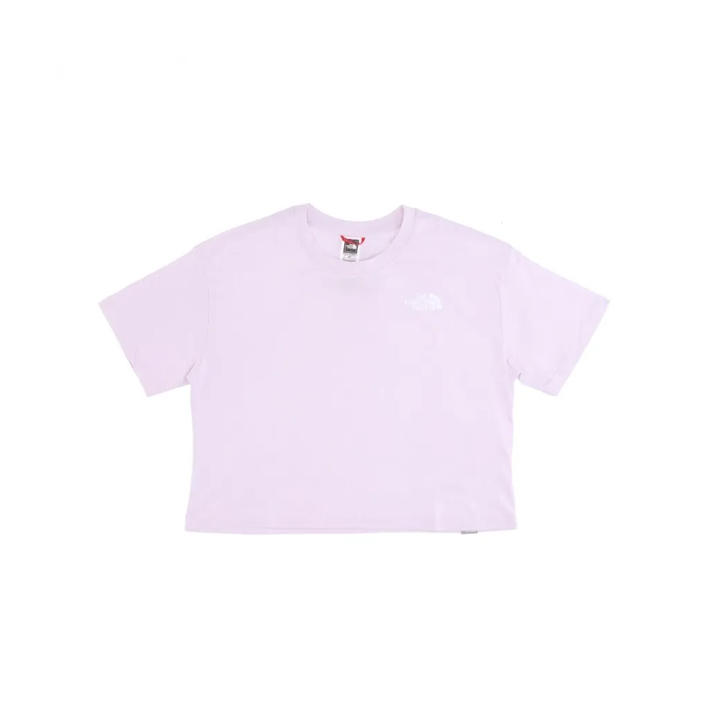 maglietta donna cropped simple dome tee LAVENDER FOG
