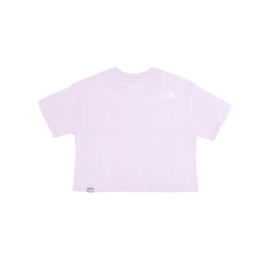 maglietta donna cropped simple dome tee LAVENDER FOG