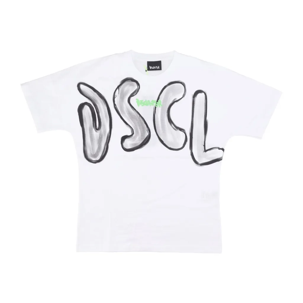 maglietta uomo large letter logo tee WHITE