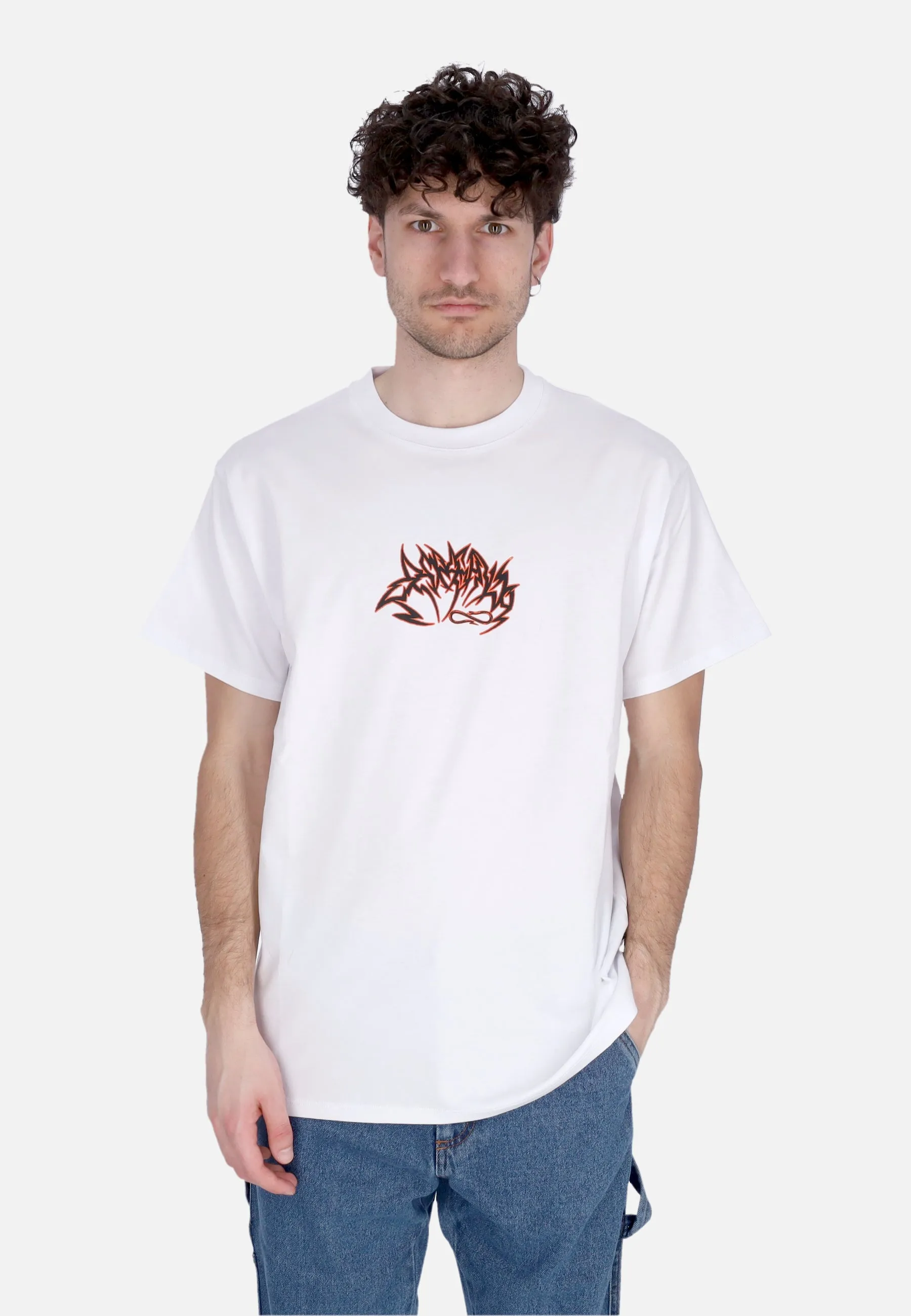 Maglietta Uomo Skullcrasher Tee White