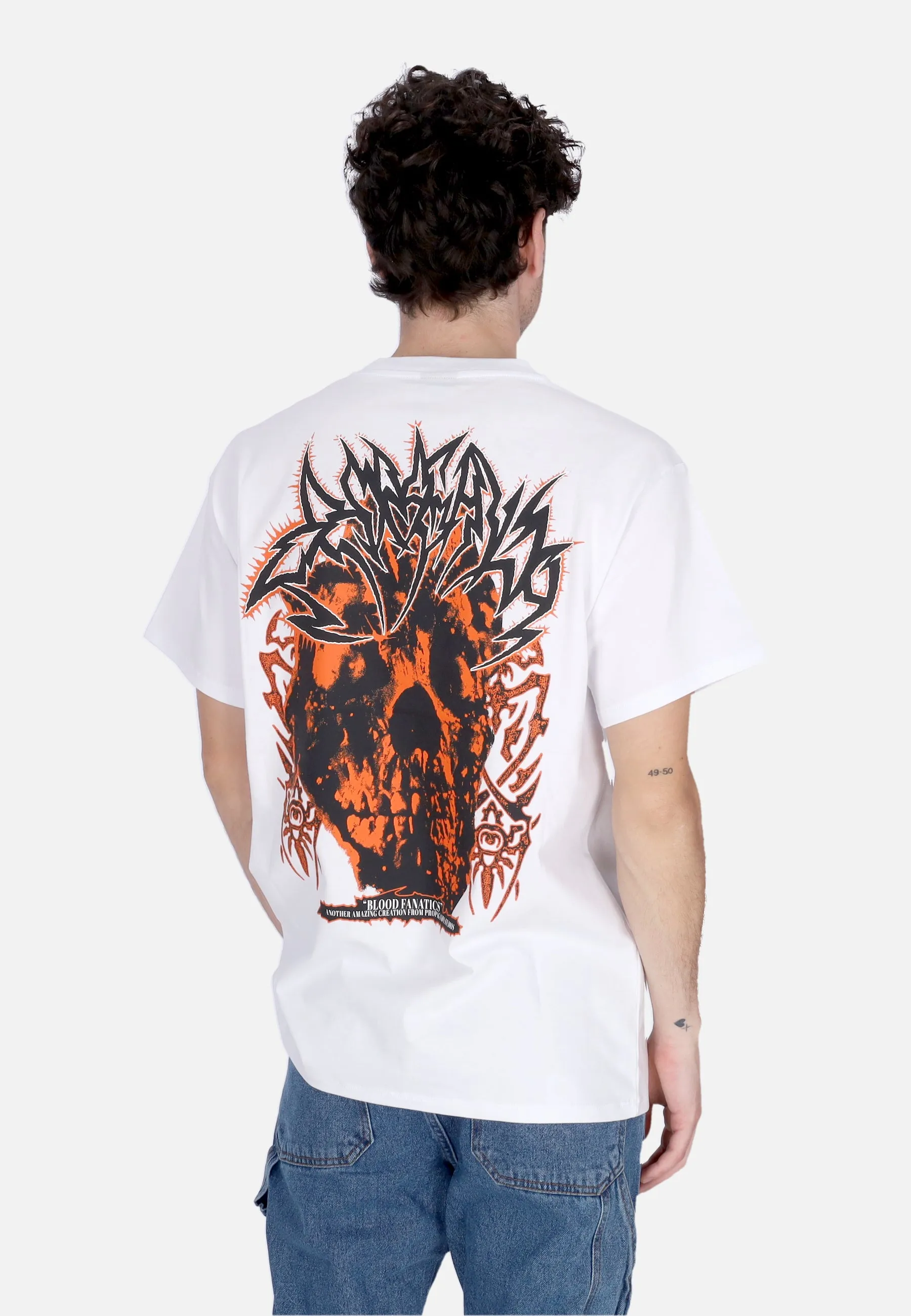 Maglietta Uomo Skullcrasher Tee White