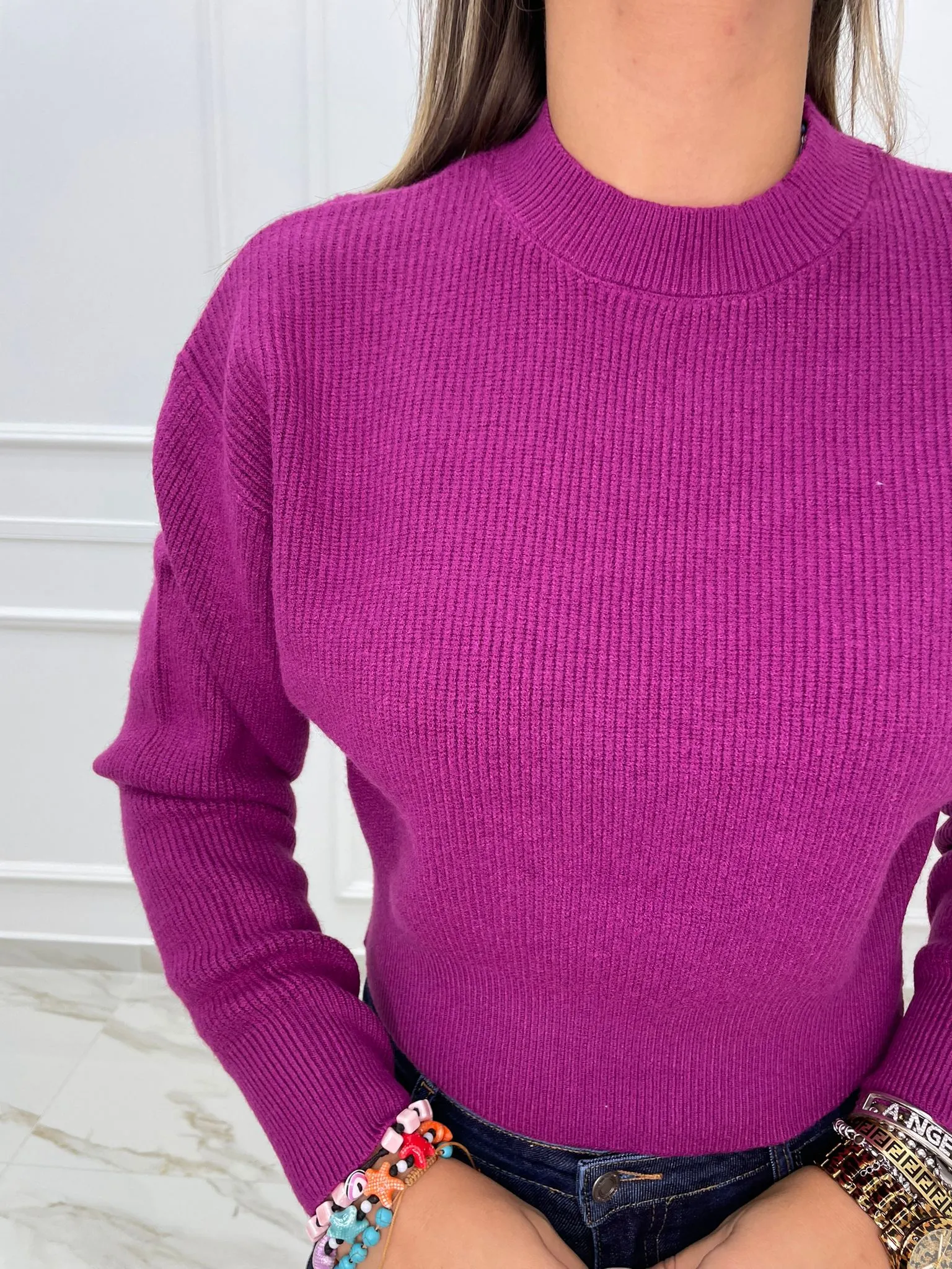 Maglione over con maniche ampie