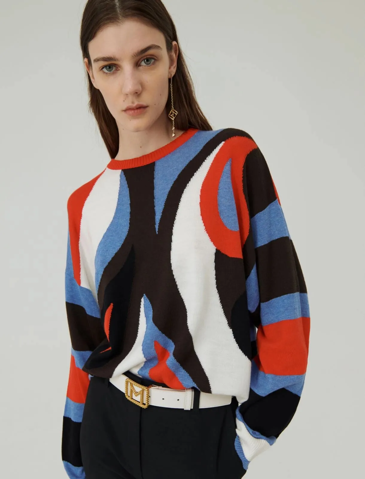 MARELLA Maglia con intarsio