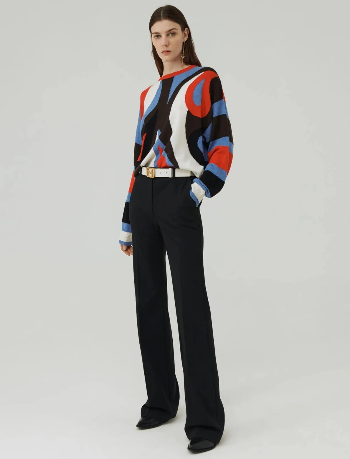 MARELLA Maglia con intarsio