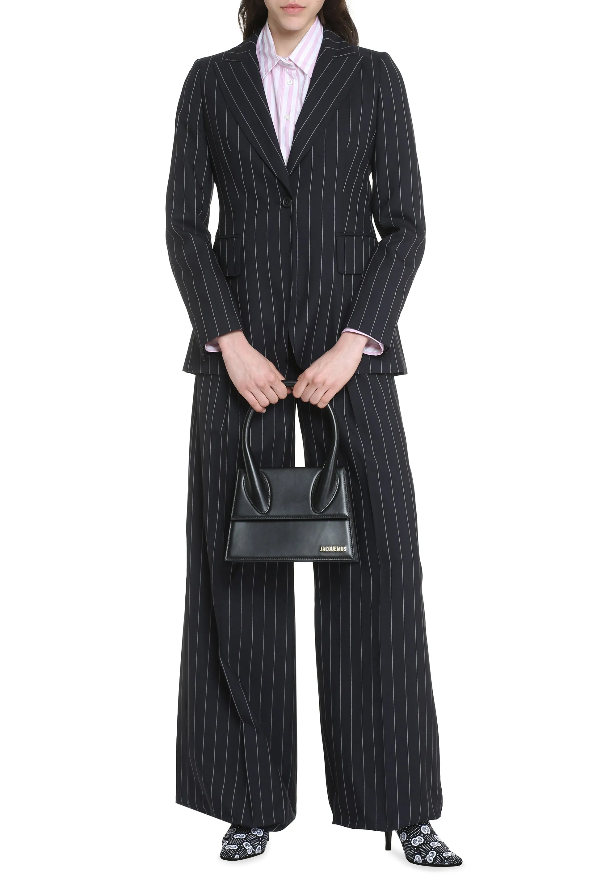 Max Mara Blazer gessato Galosce in lana