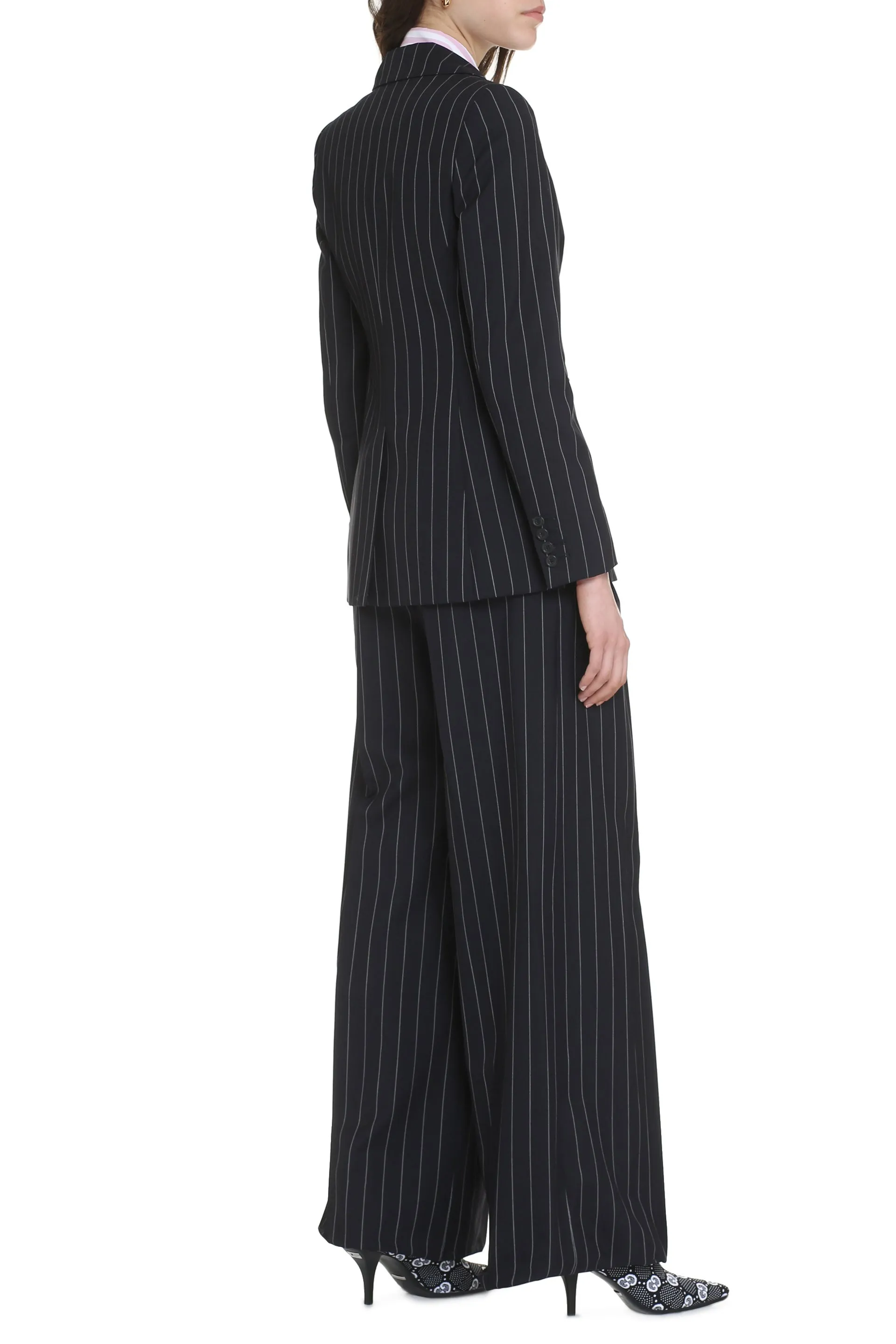 Max Mara Blazer gessato Galosce in lana