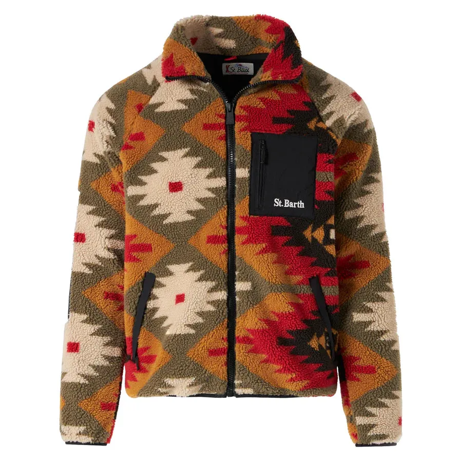 Mc2 Saint Barth Patterned Sweatshirt / Beige