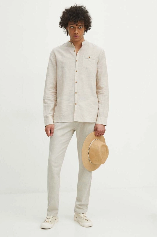 Medicine pantaloni in lino