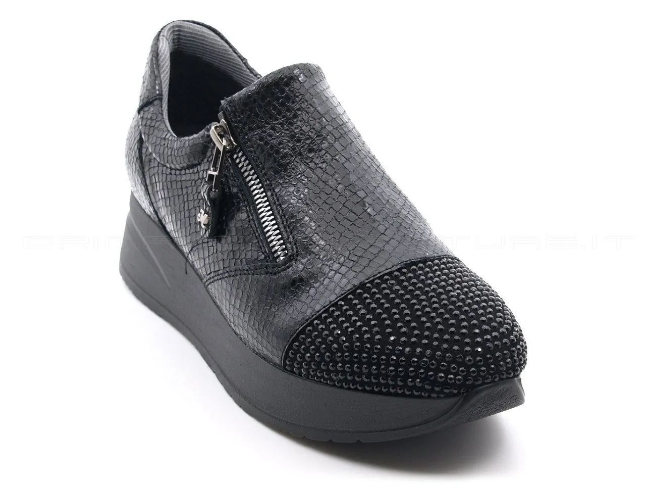 Melluso Walk scarpe accollate con zip