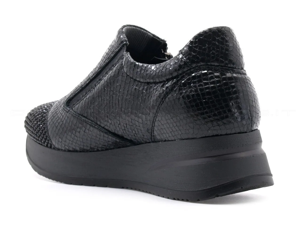 Melluso Walk scarpe accollate con zip