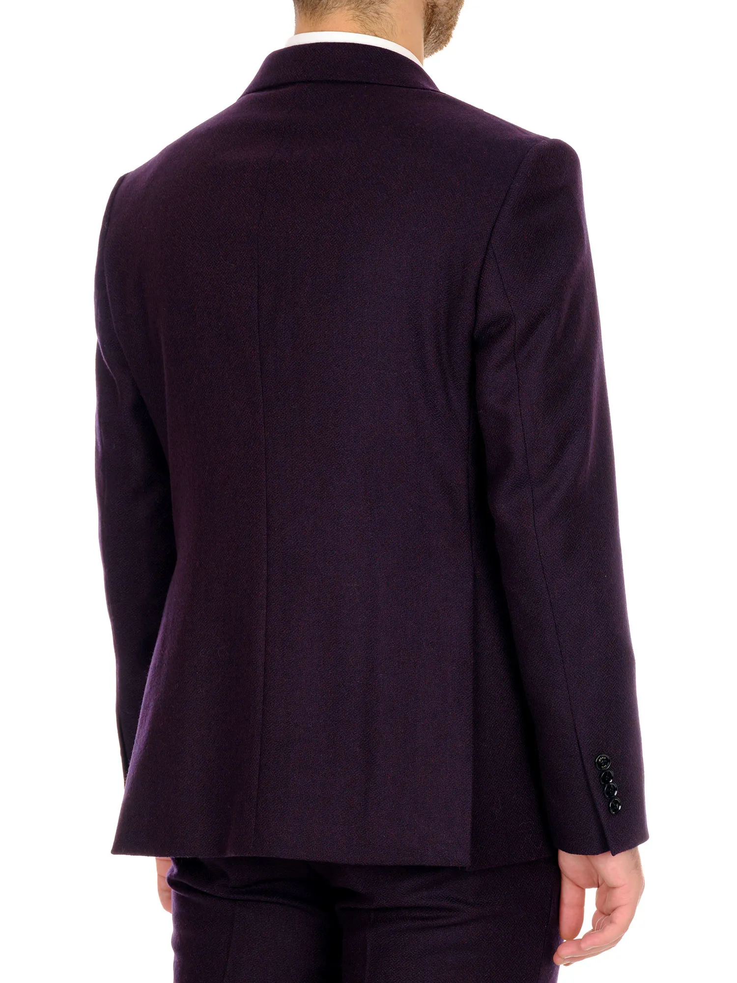 Men's Suit Jacket and Trousers in Pure Wool Tweed