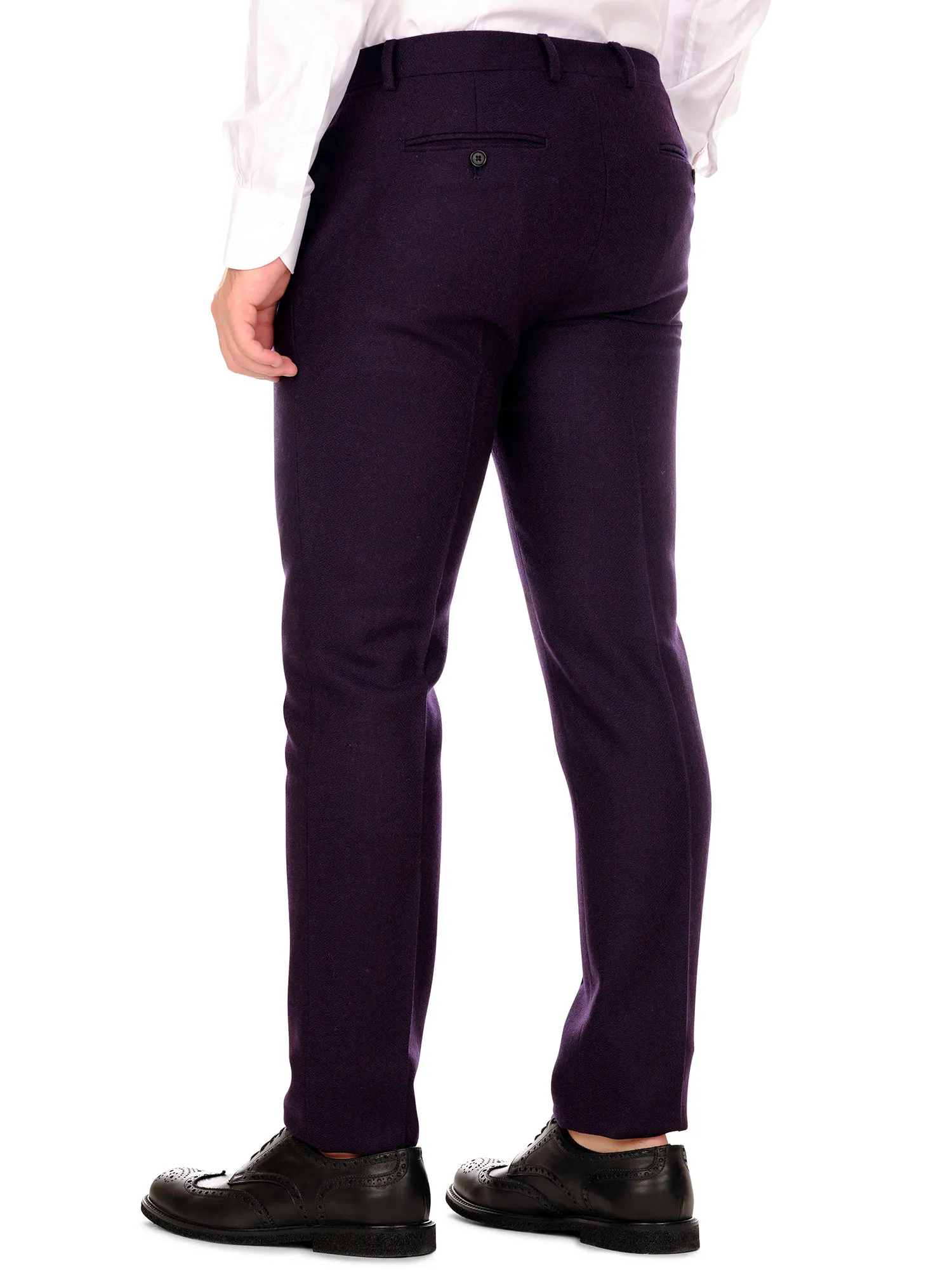 Men's Suit Jacket and Trousers in Pure Wool Tweed