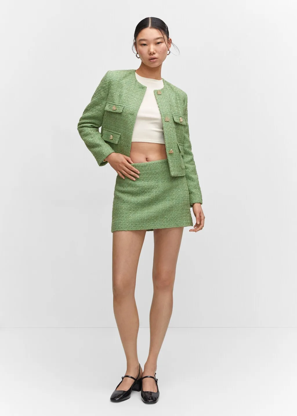 Minigonna tweed
