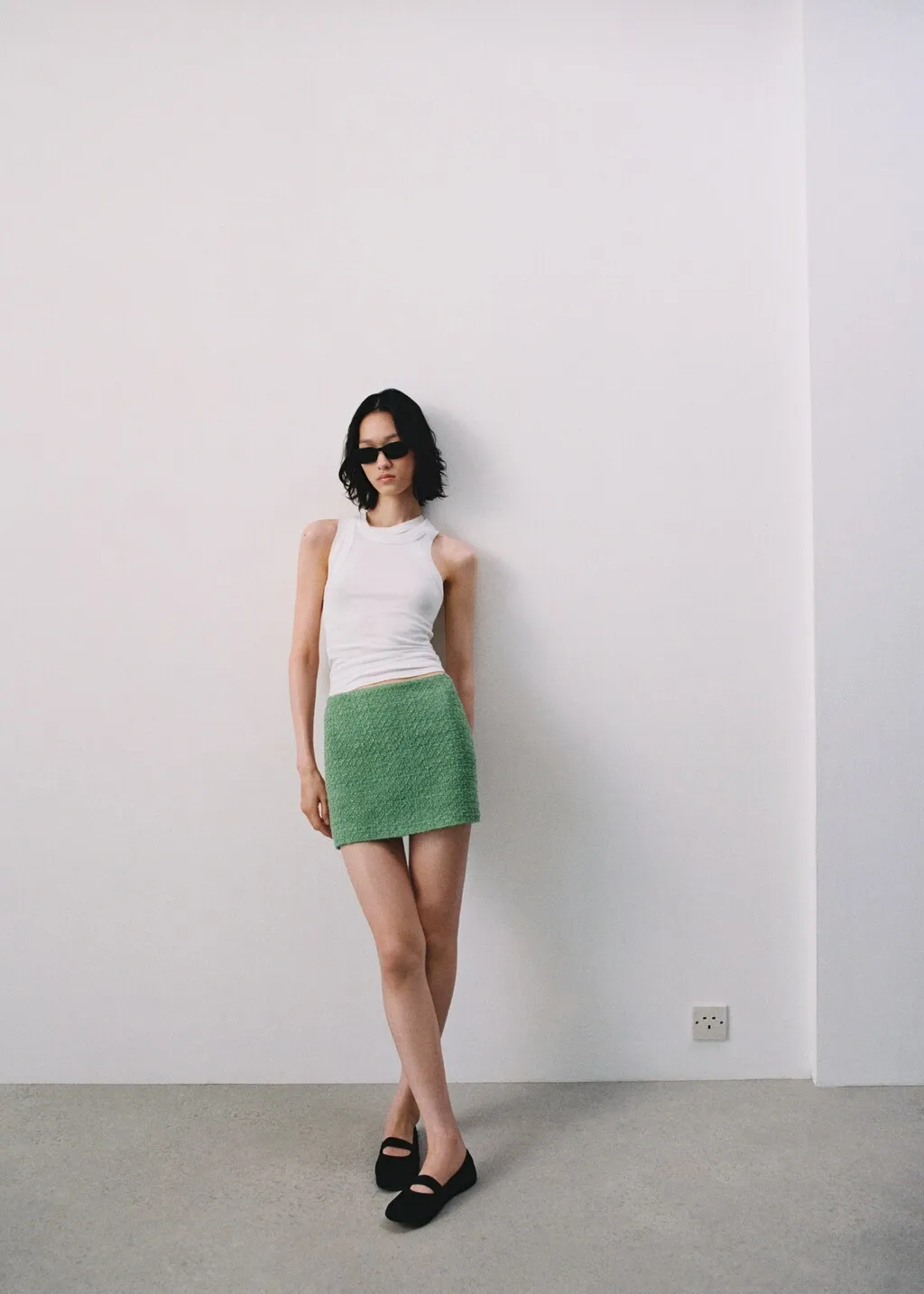 Minigonna tweed