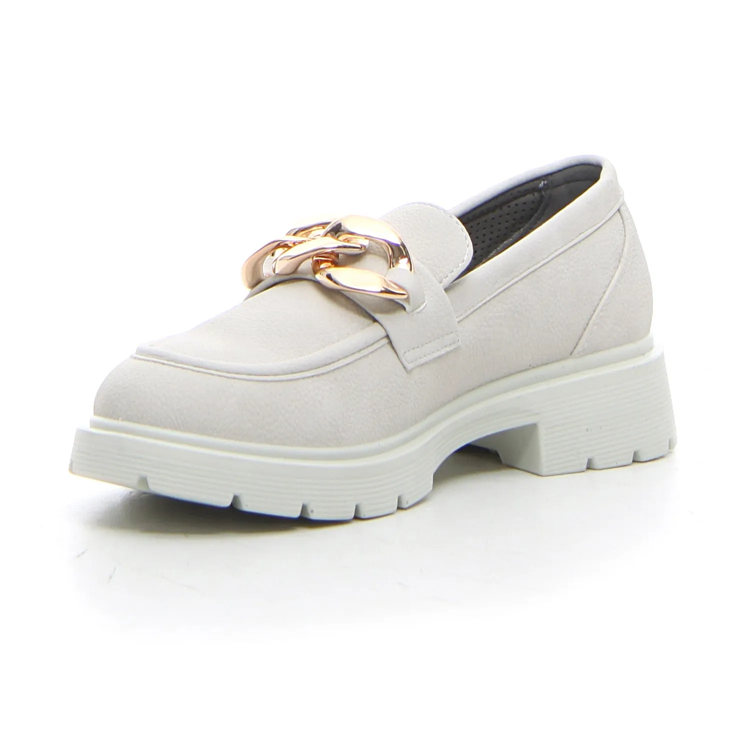 Mocassino chunky con catena