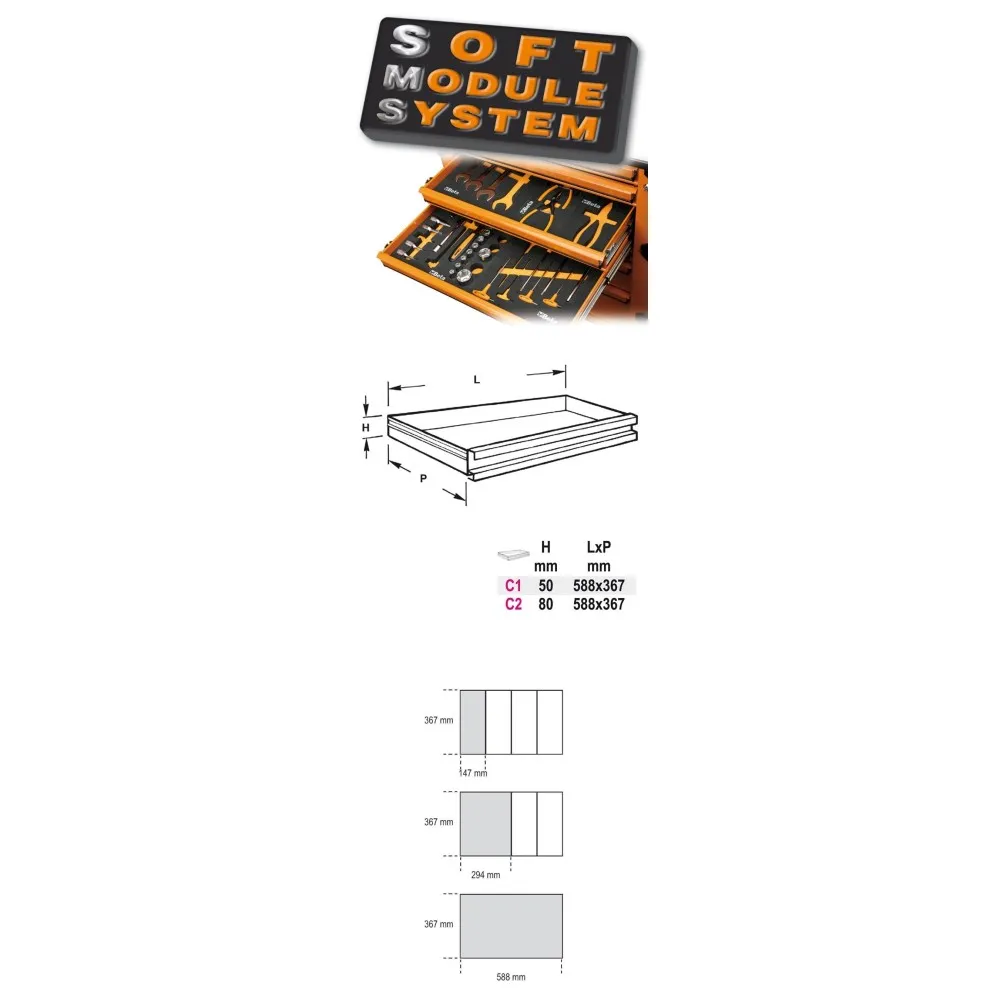 Modulo morbido chiavi a forchetta - Beta M38