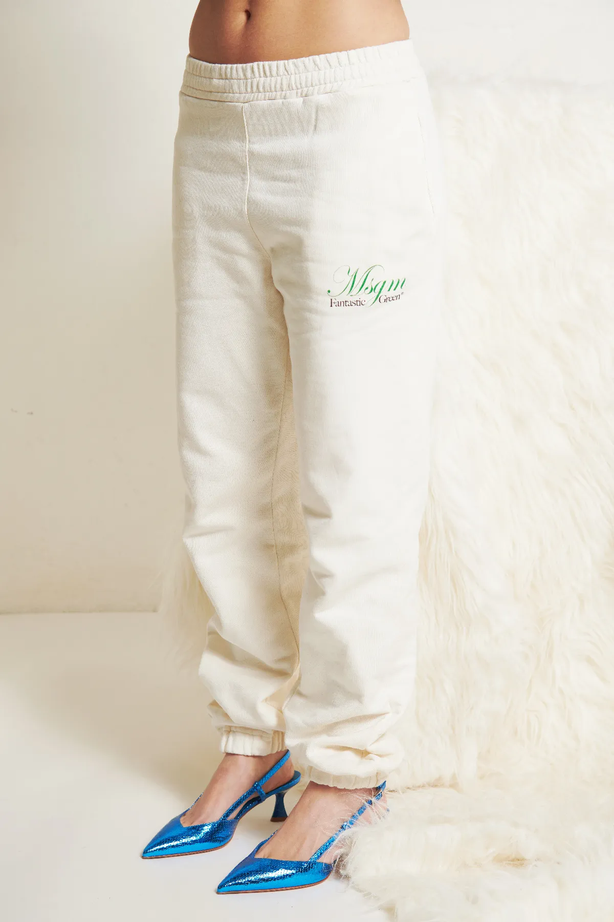 MSGM Pantalone di felpa della Capsule ” Fantastic Green”