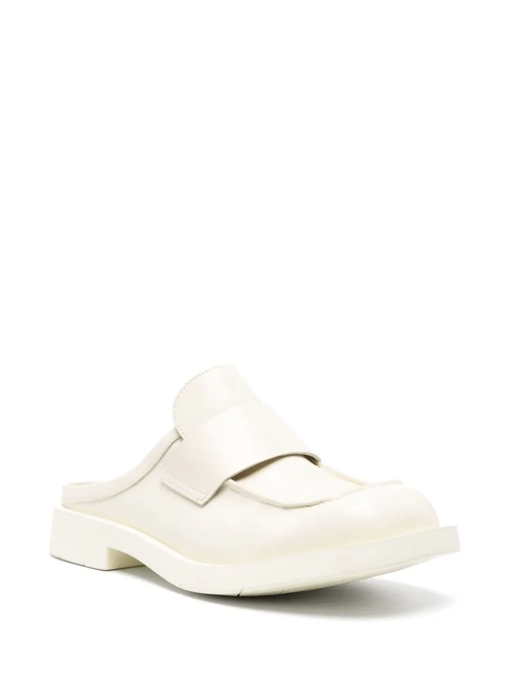 Mules a punta quadrata 1978 in bianco - unisex