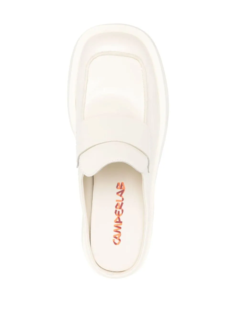 Mules a punta quadrata 1978 in bianco - unisex