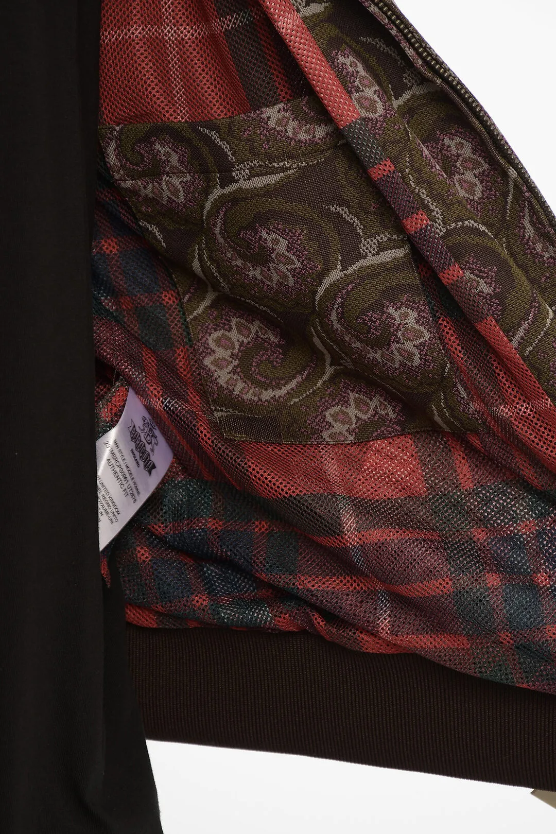 NEEDLES Bomber in Tessuto Jacquard con Ricamo Farfalla