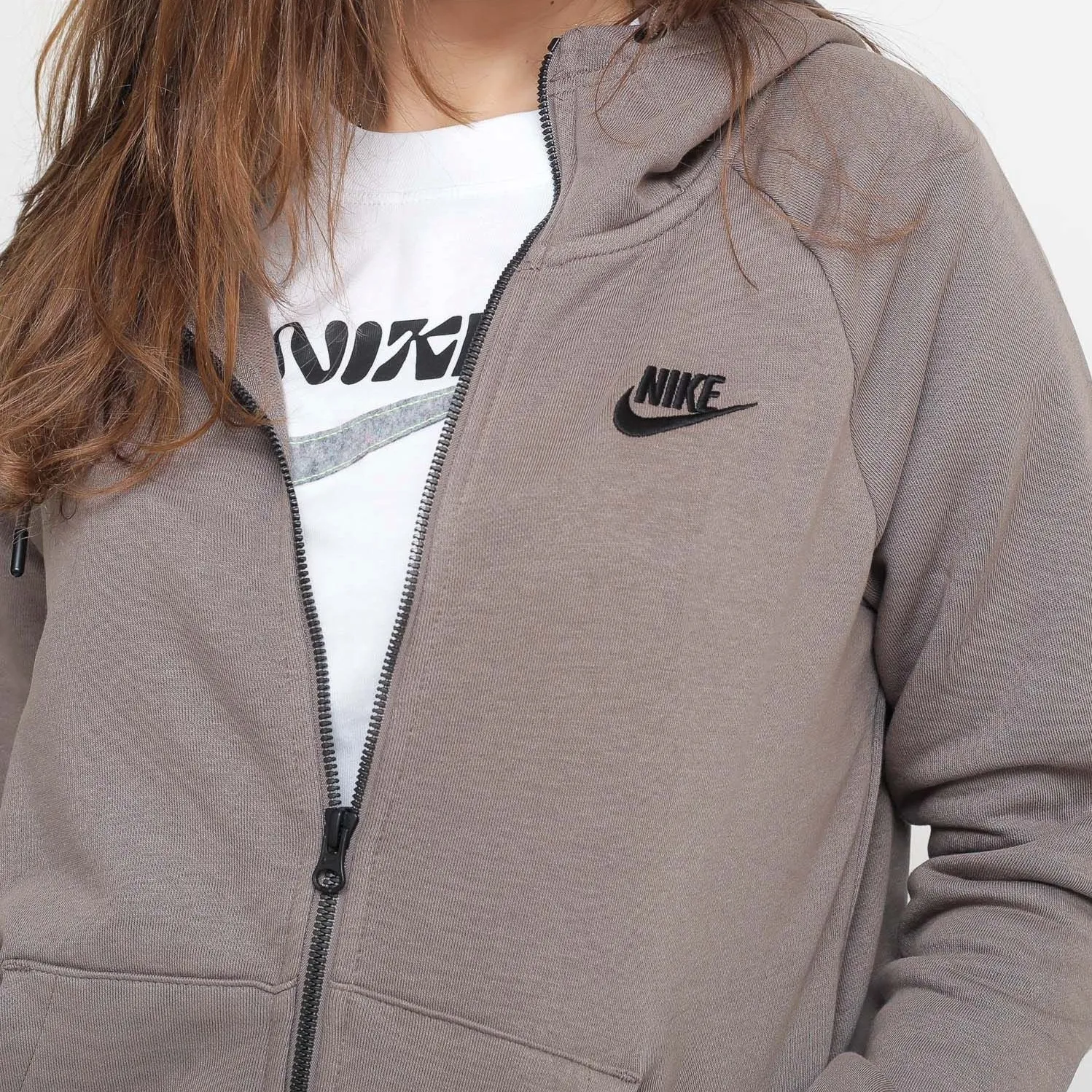 Nike Essential felpa zip in cotone DX2317