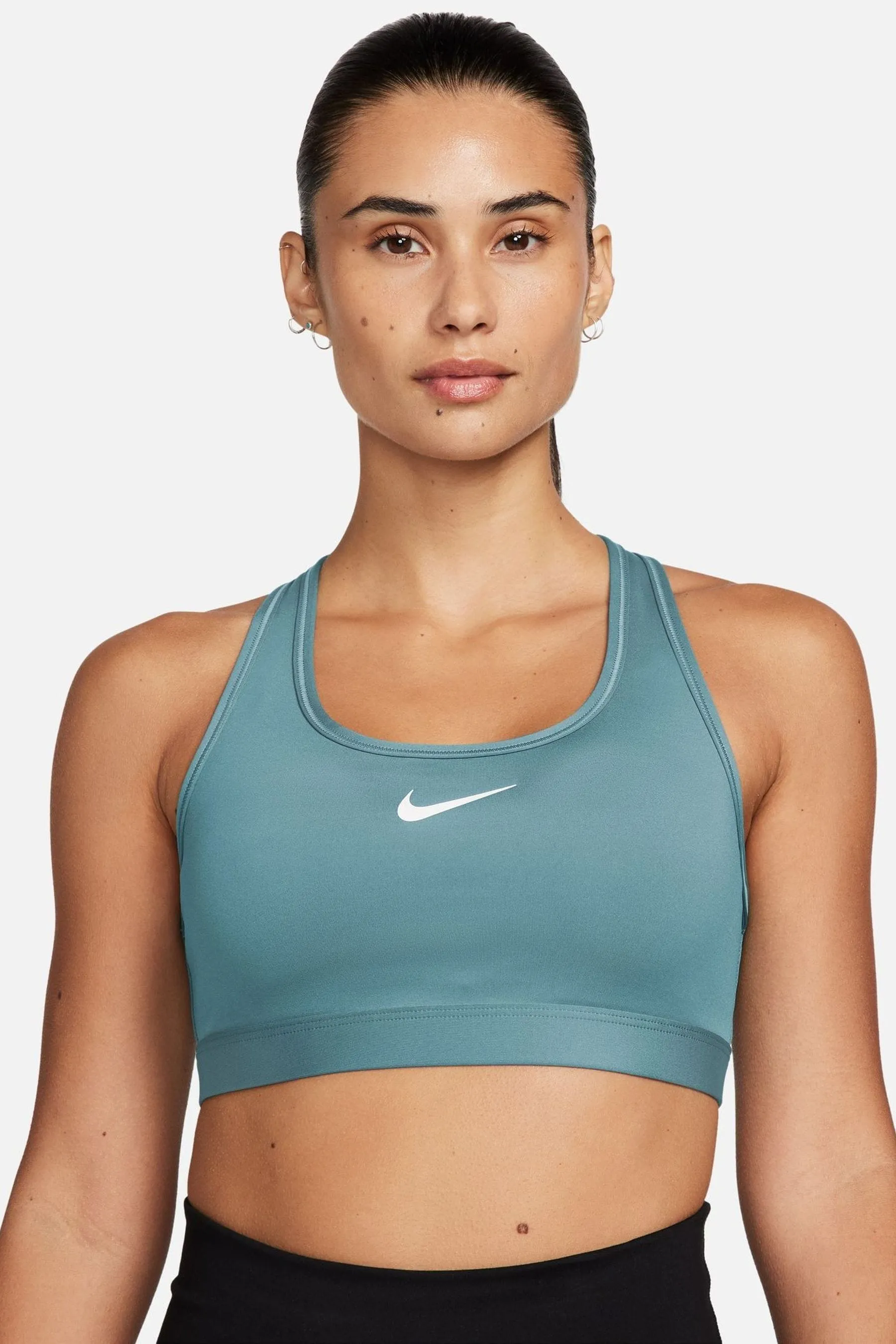 Nike - Reggiseno sportivo imbottito sostegno medio con logo