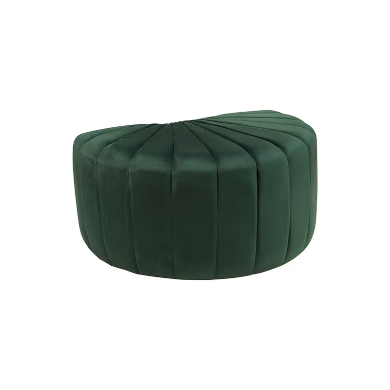 Novità Home Pouf in velluto semicerchio verde