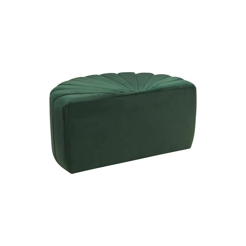 Novità Home Pouf in velluto semicerchio verde