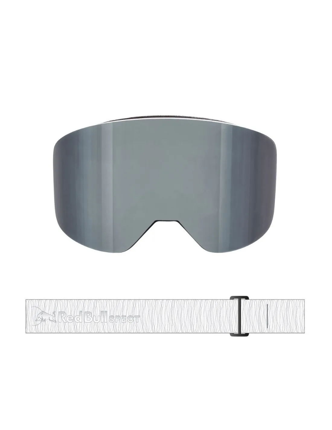 Occhiali da sci Red Bull Magnetron Slick bianco opaco / argento fumo
