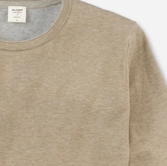 Olymp crew-neck sweater in pure organic cotton