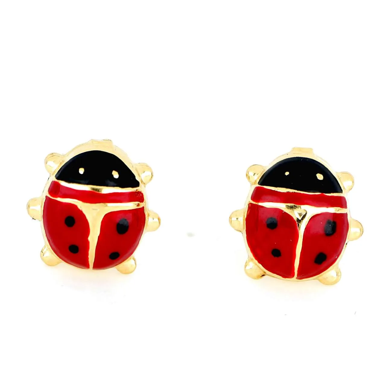 Orecchini a coccinella in oro giallo OR-COCC