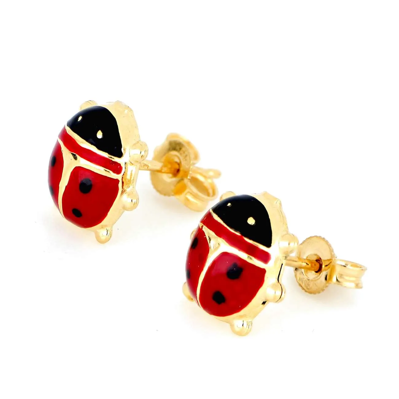 Orecchini a coccinella in oro giallo OR-COCC