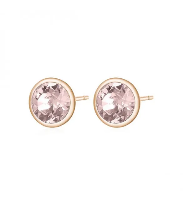 Orecchini donna gioielli Brosway Symphonia in acciaio 316L pvd oro rosa bym46