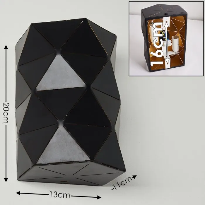 Osby Applique Oro, Nero, 2-Luci