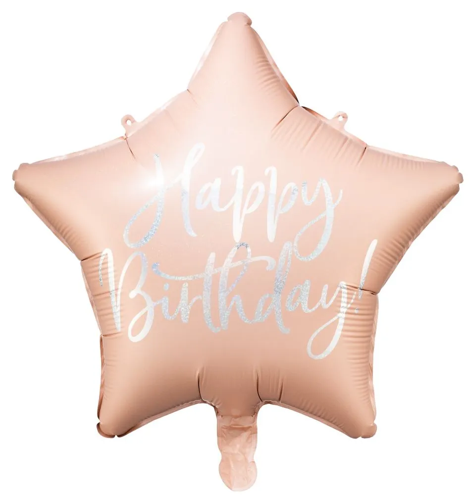 Palloncino foil compleanno rosa cipria 40cm