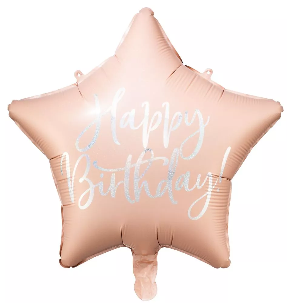 Palloncino foil compleanno rosa cipria 40cm