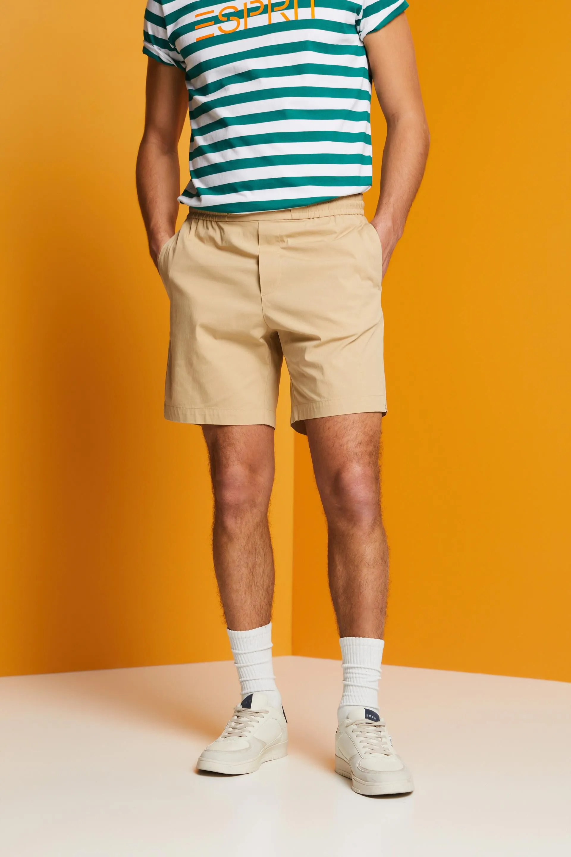 Pantaloncini in popeline di cotone