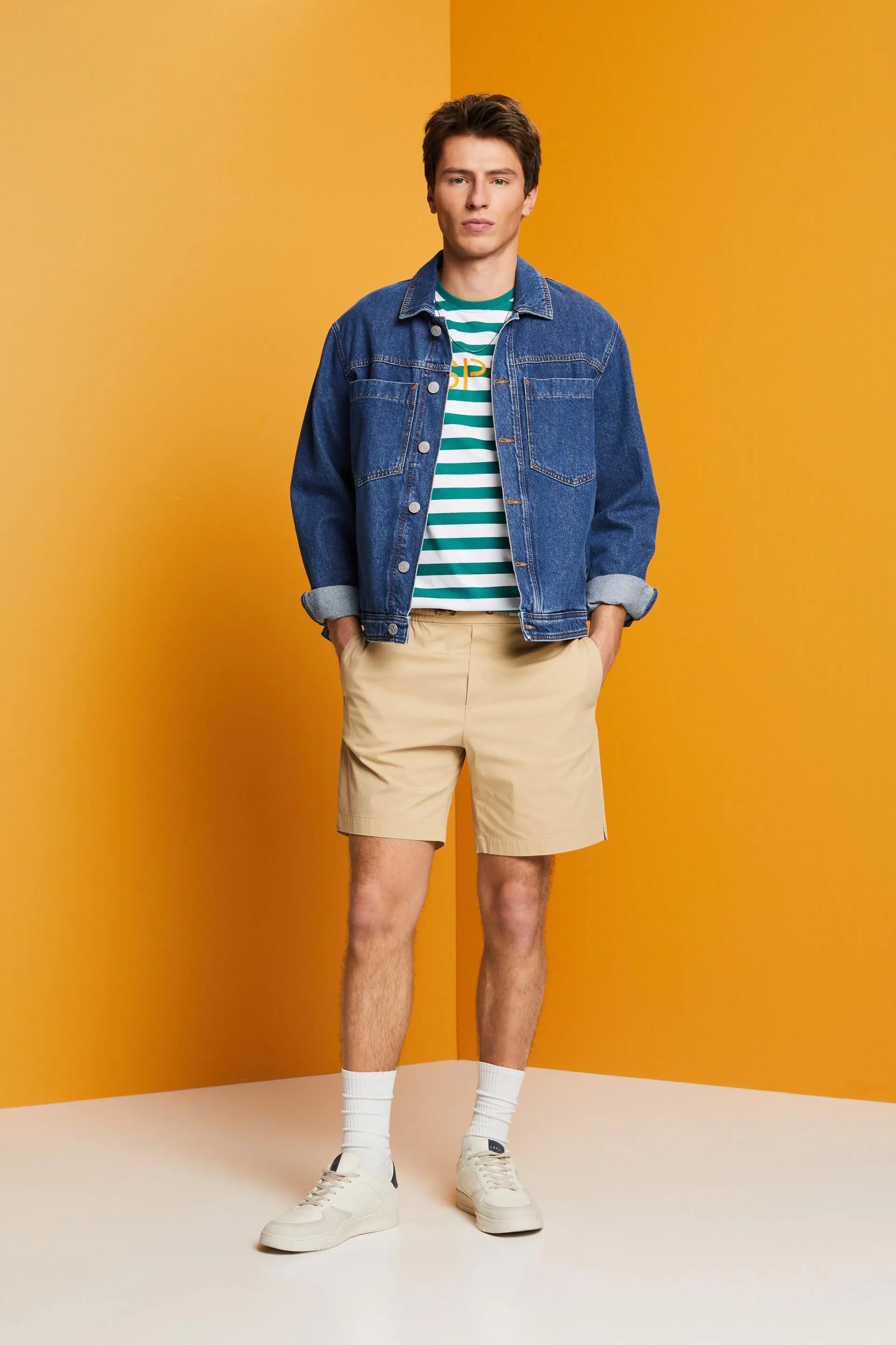 Pantaloncini in popeline di cotone