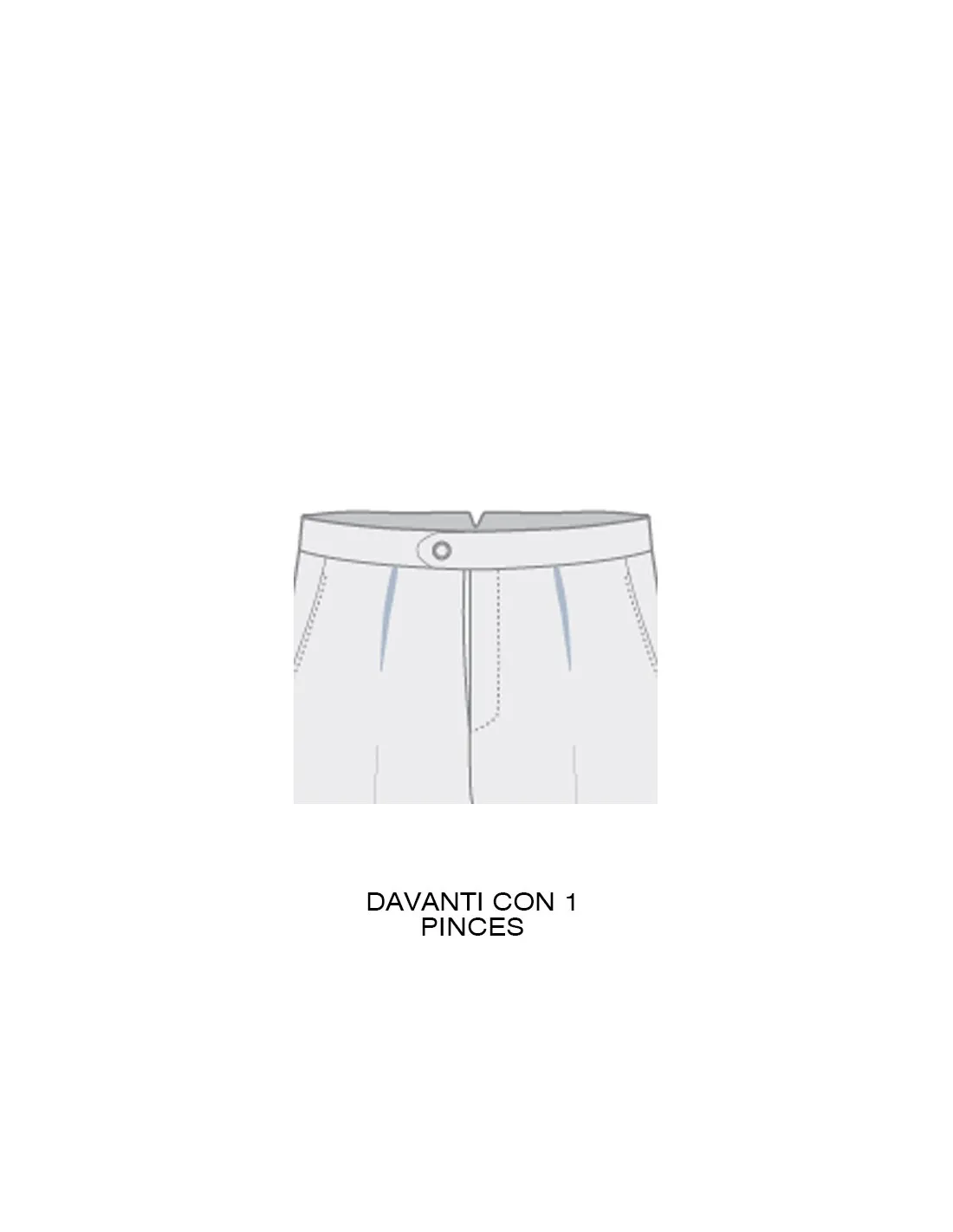 Pantalone con pinces in lana tela grigio scuro