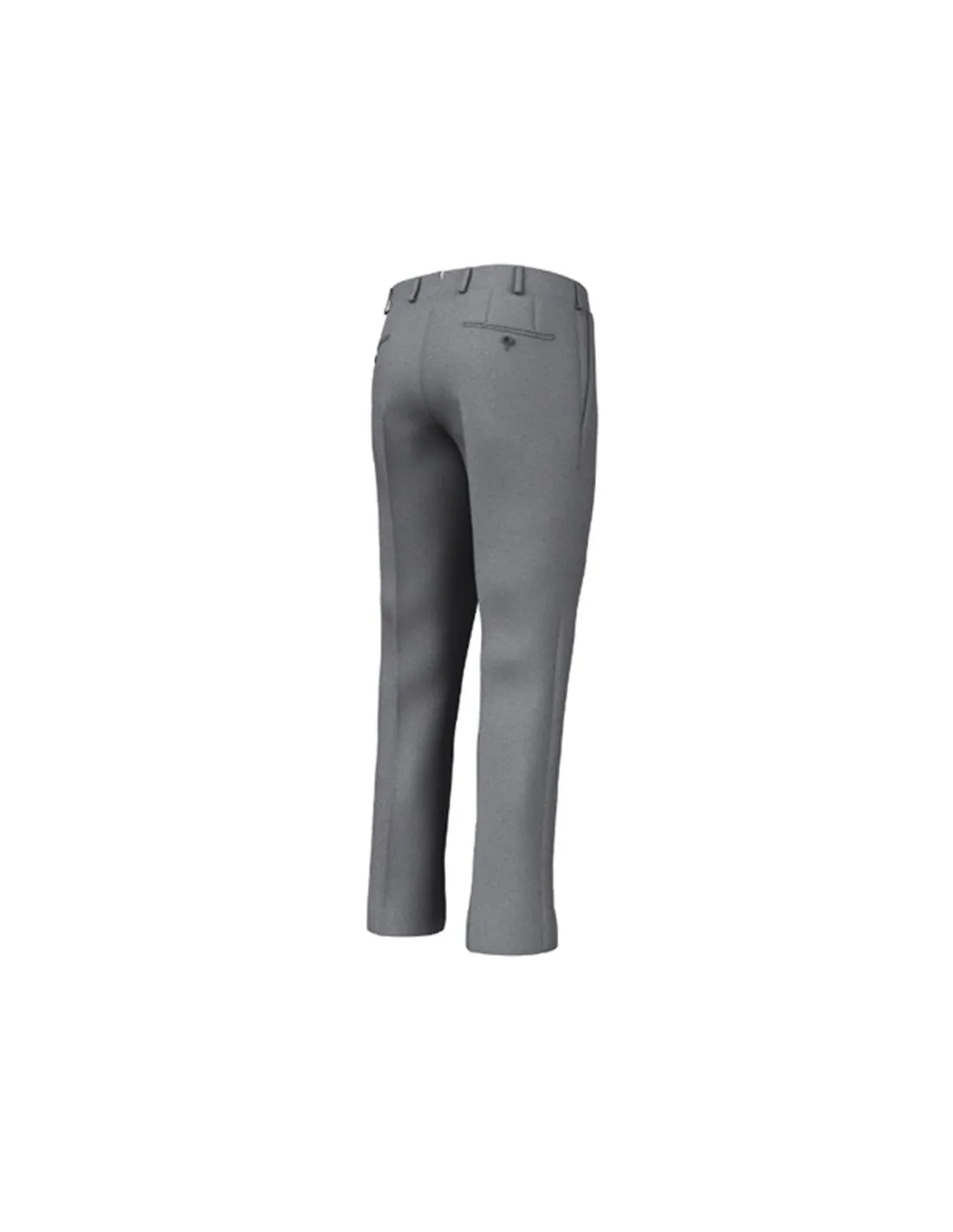 Pantalone con pinces in lana tela grigio scuro