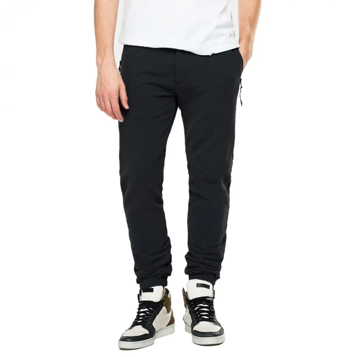 Pantalone In Fleece, Nero