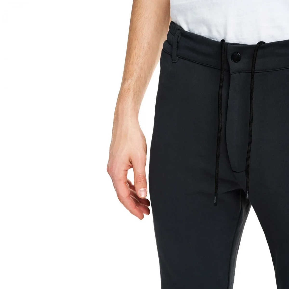 Pantalone In Fleece, Nero